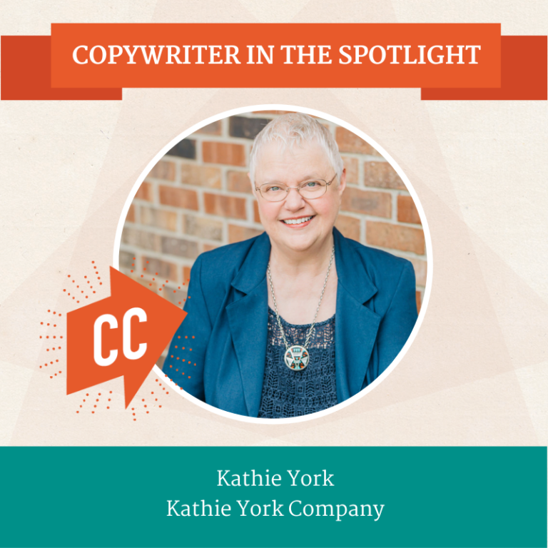 Confident Copywriter in the Spotlight